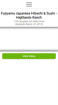 Mobile Screenshot of fujiyamahibachisushi.com